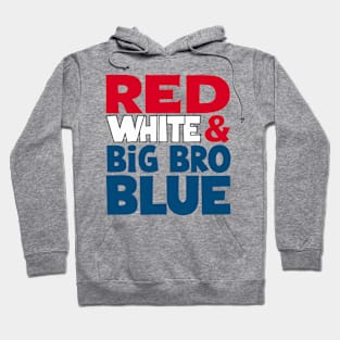 Red, White and Big Bro Blue Hoodie